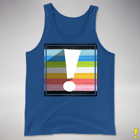 Queer Pride Flag Exclamation Point Premium Tank Top
